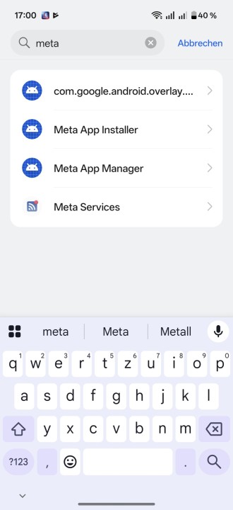 OnePlus 15 Facebook / Meta Systemdienste