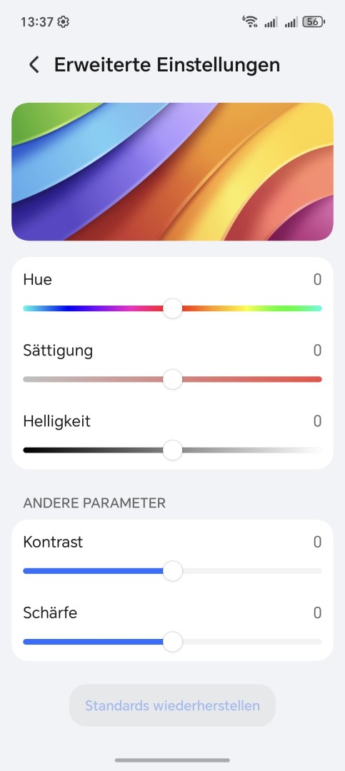 Honor Magic 8 Pro Display Einstellungen