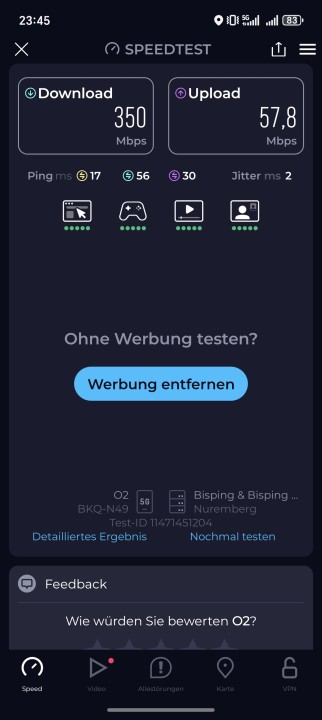 Honor Magic 8 Pro 5G Speed Test