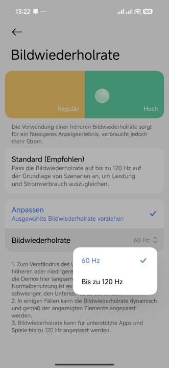 Poco F8 Ultra Display Einstellungen