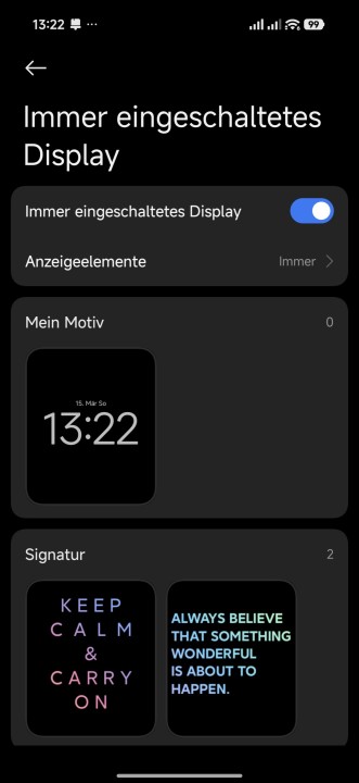 Poco F8 Ultra Display Einstellungen