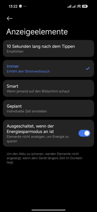 Poco F8 Ultra Display Einstellungen