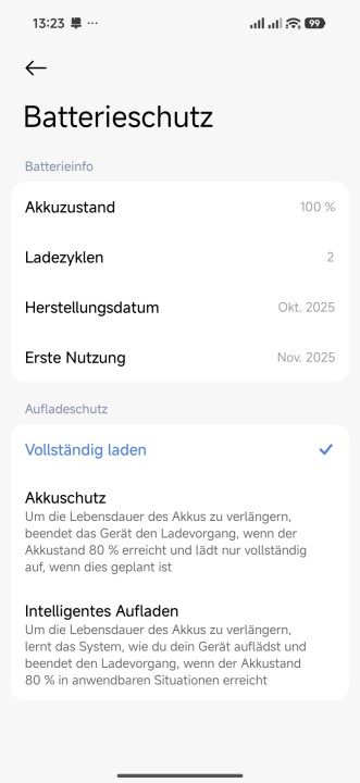 Poco F8 Ultra Akkuschutz