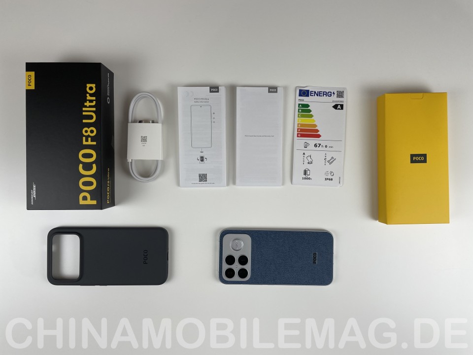 Poco F8 Ultra Lieferumfang