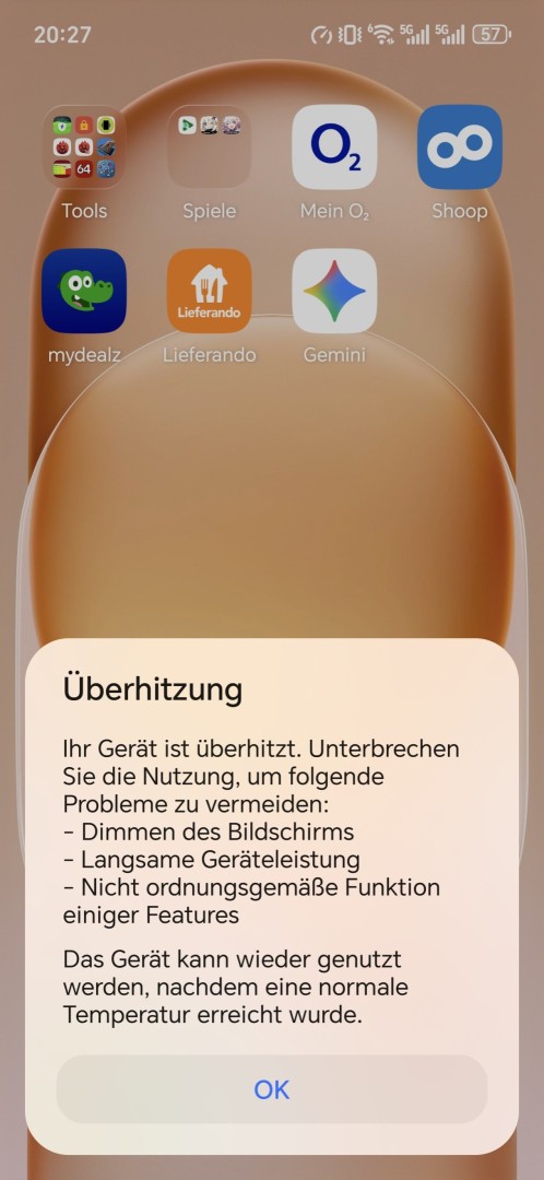 Honor Magic 8 Pro Air Überhitzung