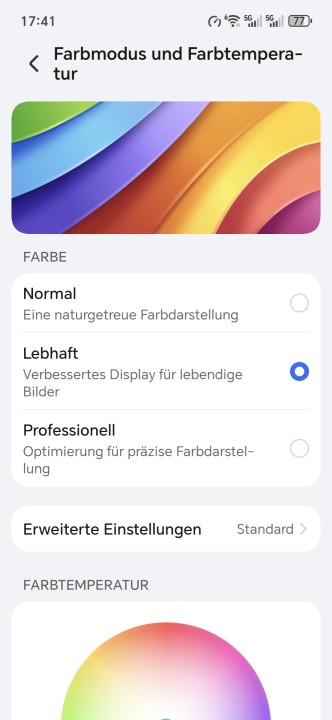 Honor Magic 8 Pro Air Displayeinstellungen