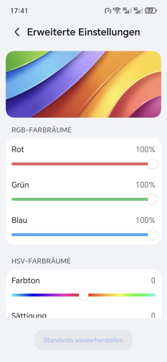 Honor Magic 8 Pro Air Displayeinstellungen