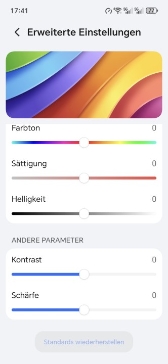 Honor Magic 8 Pro Air Displayeinstellungen