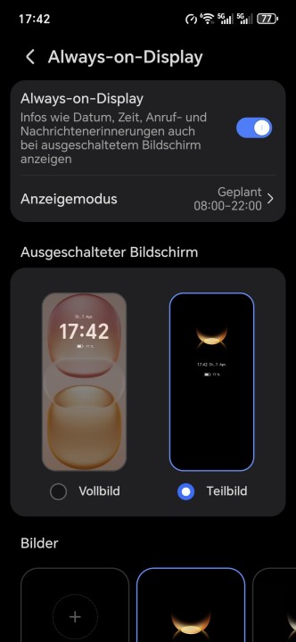 Honor Magic 8 Pro Air Displayeinstellungen