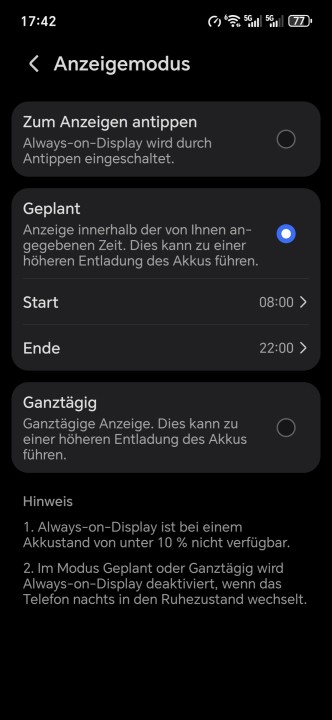 Honor Magic 8 Pro Air Displayeinstellungen