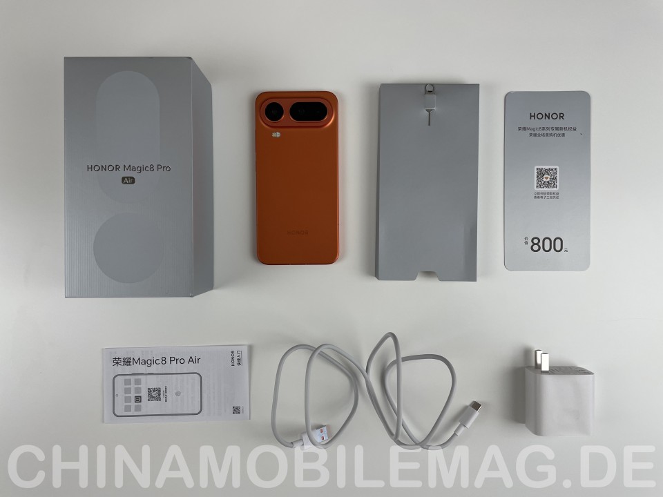 Honor Magic 8 Pro Air Lieferumfang