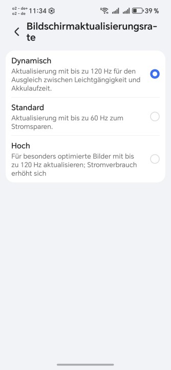 Honor 600 Display Einstellungen