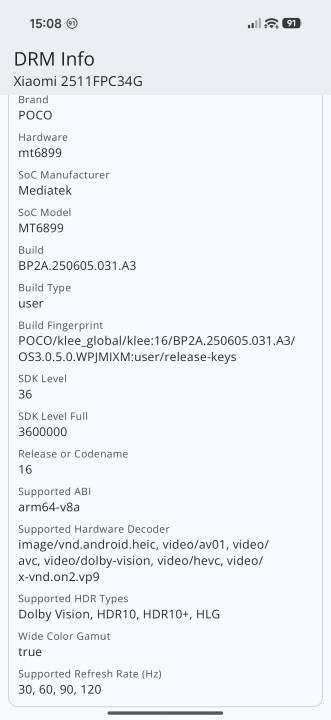 Poco X8 Pro HDR Fähigkeiten