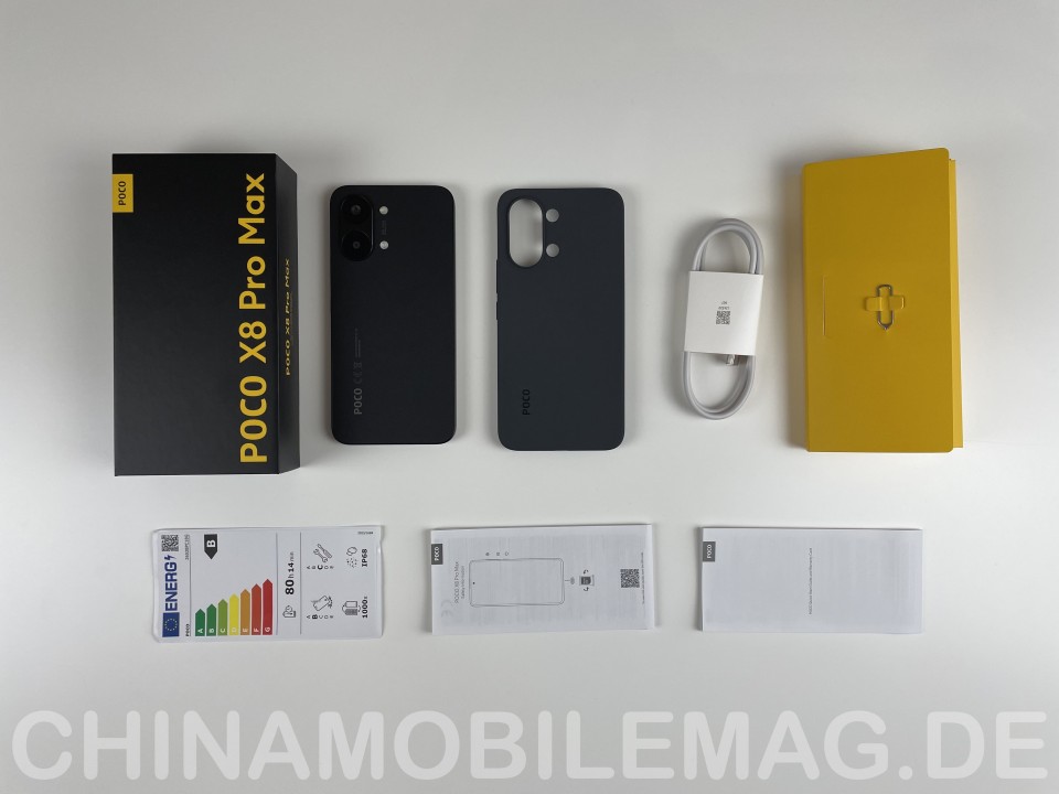 Poco X8 Pro Max Lieferumfang