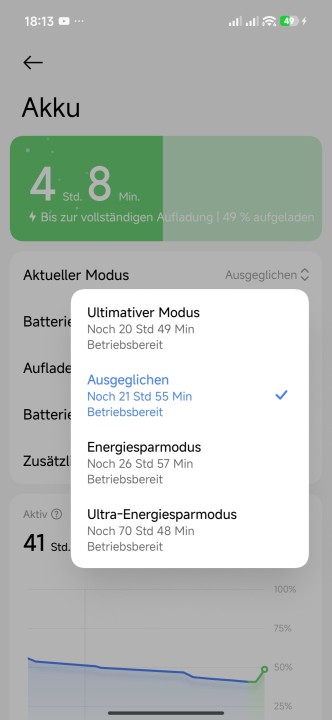 Poco X8 Pro Max Akku Einstellungen