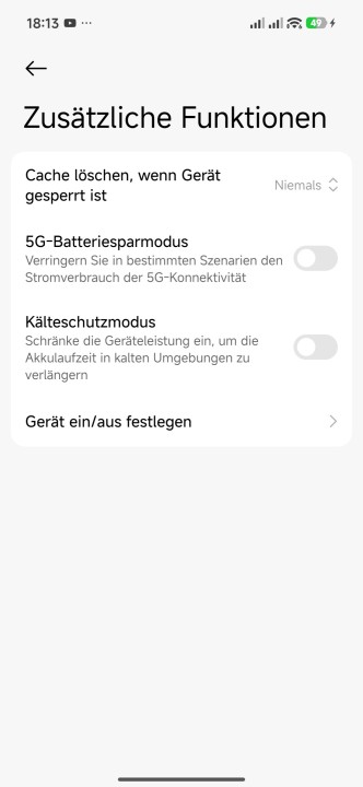 Poco X8 Pro Max Akku Einstellungen