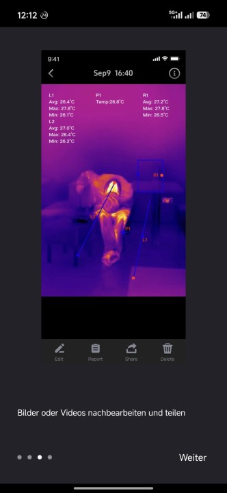 Thermal Master P3 Temp Master App Einrichtung