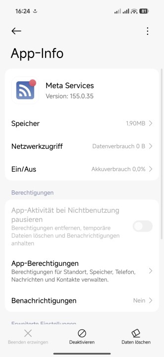 Xiaomi 17 Ultra Meta Facebook Systemdienste