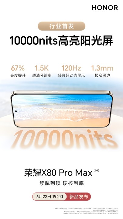 Honor X80 Pro Max Teaser