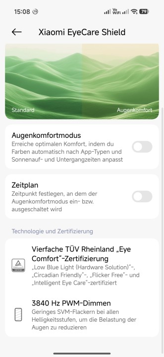 Xiaomi 17T Display Einstellungen