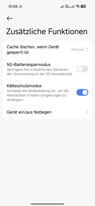 Xiaomi 17T Akku Einstellungen
