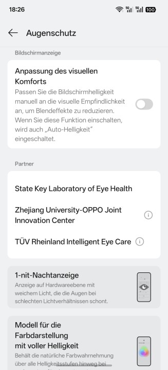 Oppo Find X9 Ultra Display Einstellungen