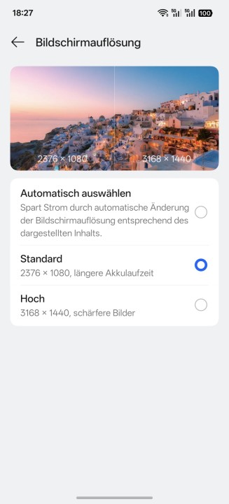 Oppo Find X9 Ultra Display Einstellungen