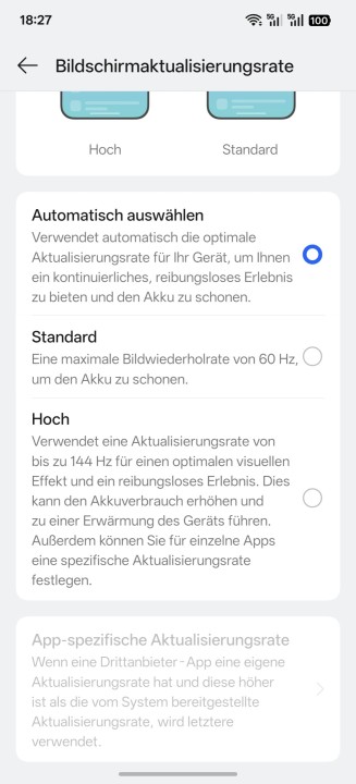 Oppo Find X9 Ultra Display Einstellungen