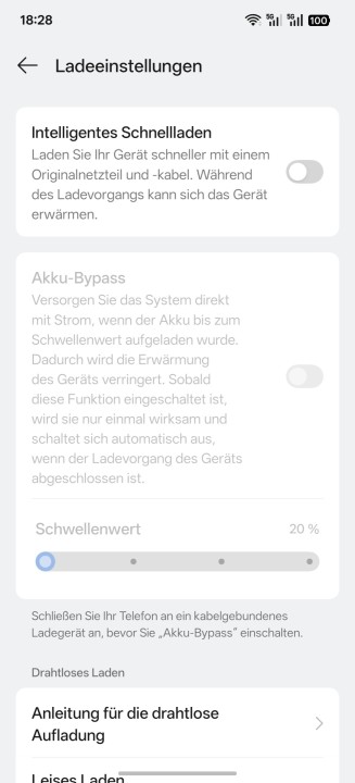 Oppo Find X9 Ultra Akku Einstellungen