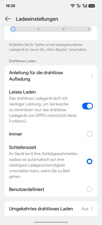 Oppo Find X9 Ultra Akku Einstellungen