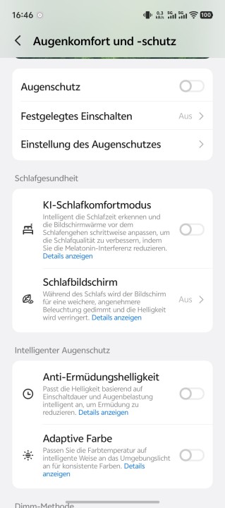 Vivo X Fold 6 Display Einstellungen