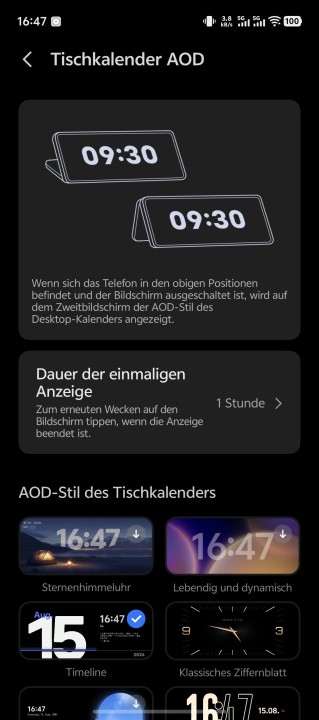 Vivo X Fold 6 Display Einstellungen