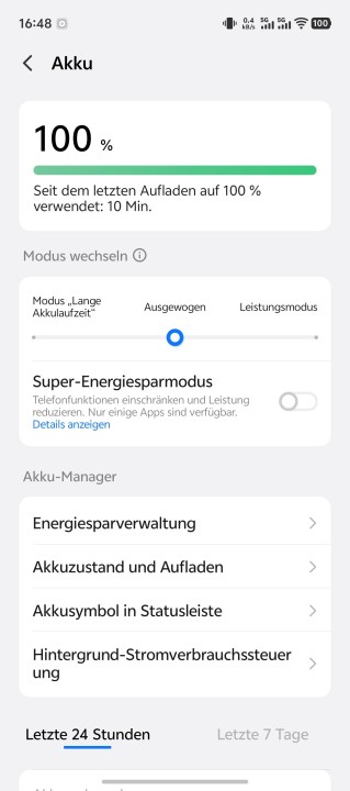 Vivo X Fold 6 Akku Einstellungen