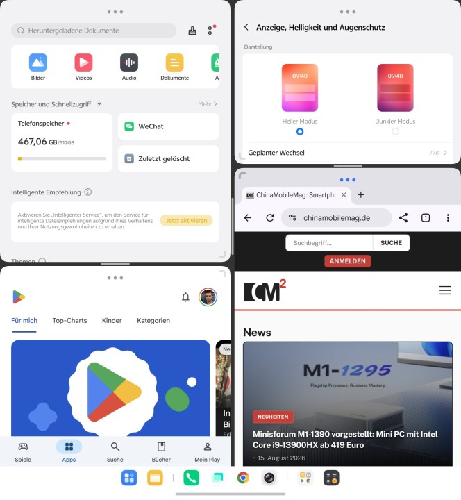 Vivo X Fold 6 Workbench Innendisplay