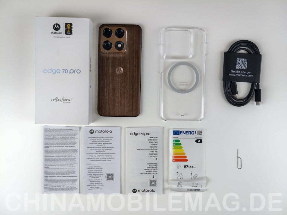 Motorola Edge 70 Pro Lieferumfang