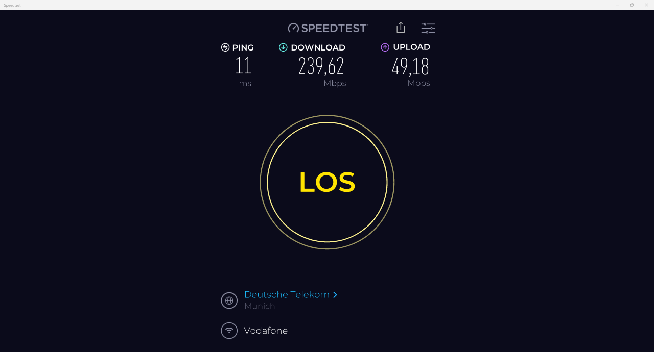 Glorlin GT105 WLAN Test neben Router