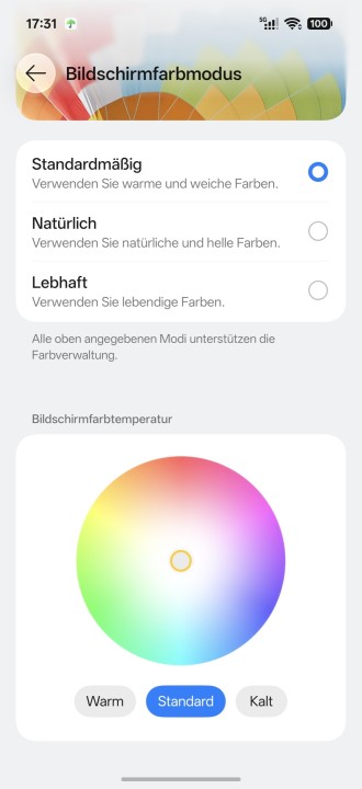Oppo Find X10 Pro Max Display Einstellungen