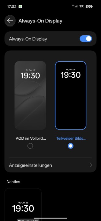 Oppo Find X10 Pro Max Display Einstellungen