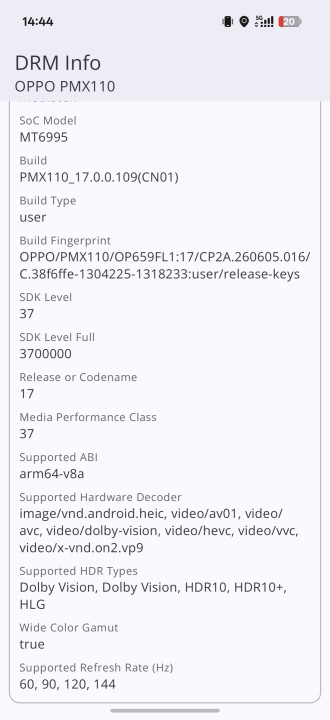 Oppo Find X10 Pro Max HDR Support
