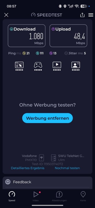 Oppo Find X10 Pro Max WLAN Speed Test 1