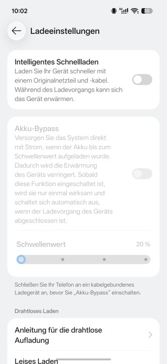 Oppo Find X10 Pro Max Akku Einstellungen