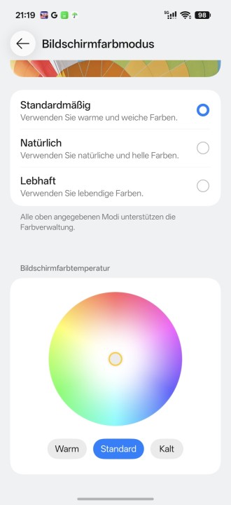 OnePlus 16 Display Einstellungen