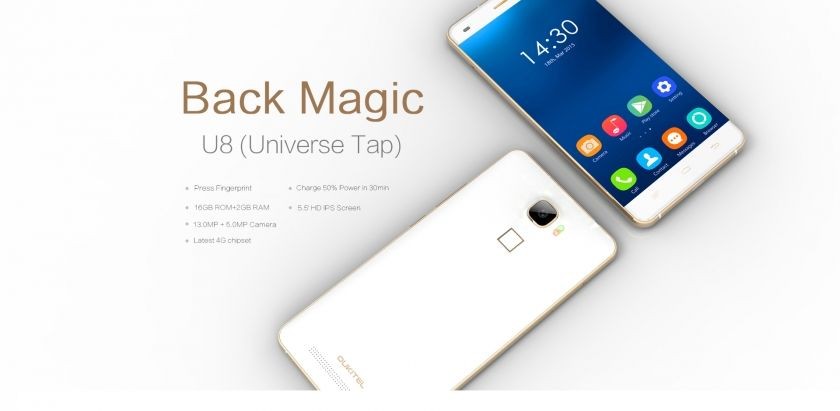 Oukitel U8 Universe Tap: Weiteres Smartphone mit Android 5.1, Verkaufsstart am 15. Mai