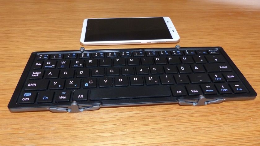 Faltbare Bluetooth Tastatur von EC Technology im Test