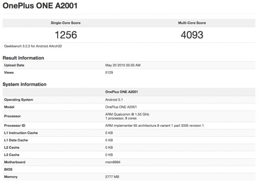 OnePlus 2 auf Geekbench gesichtet - oder nicht?