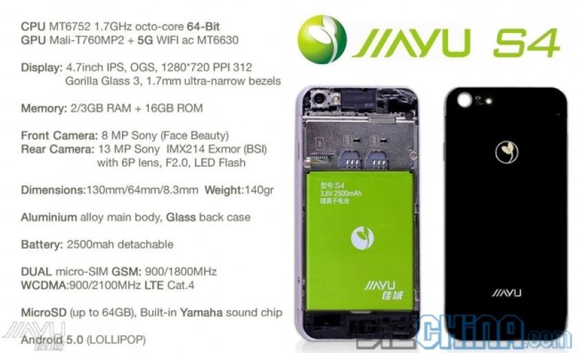 Neuer Leak zum Jiayu S4