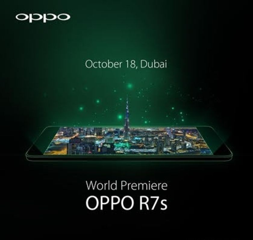 Oppo R7s Event für den 18. Oktober angekündigt