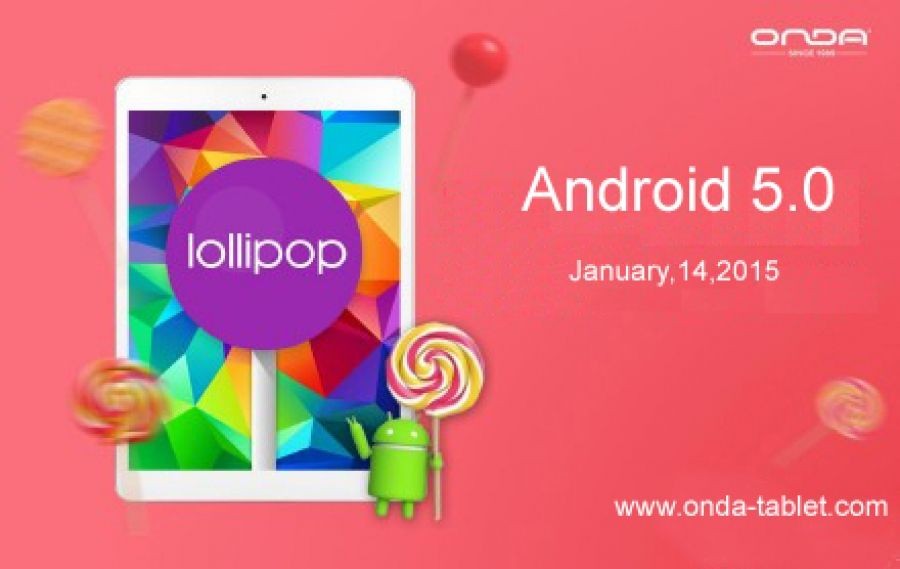 Onda V989: Update auf Android 5.0 Lollipop veröffentlicht