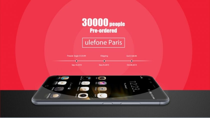 Ulefone Paris angeblich 30.000 mal vorbestellt