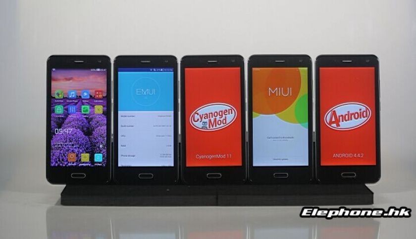 Wer die Qual hat, hat die Wahl: Elephone mit zahlreichen Custom Roms